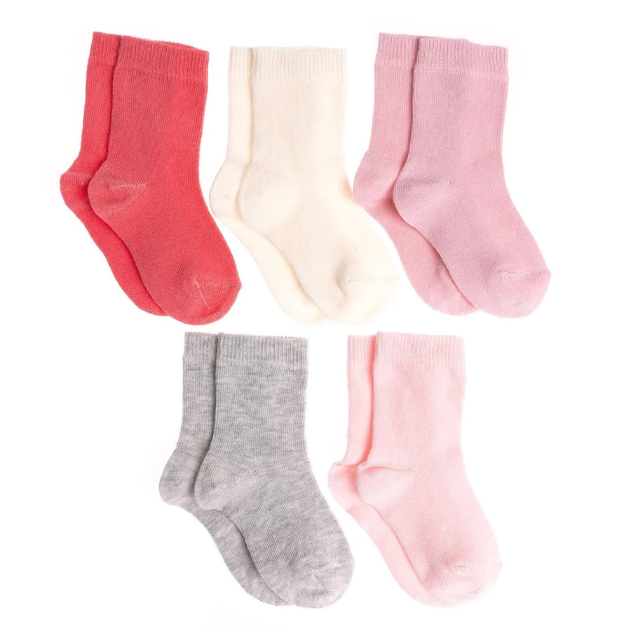 HelloBaby Baby Girl Socks 5 pcs - Pink - Miu Mau Collectibles