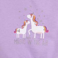 HelloBaby Baby Girl Unicorn Printed Sweatshirt - Purple - Miu Mau Collectibles