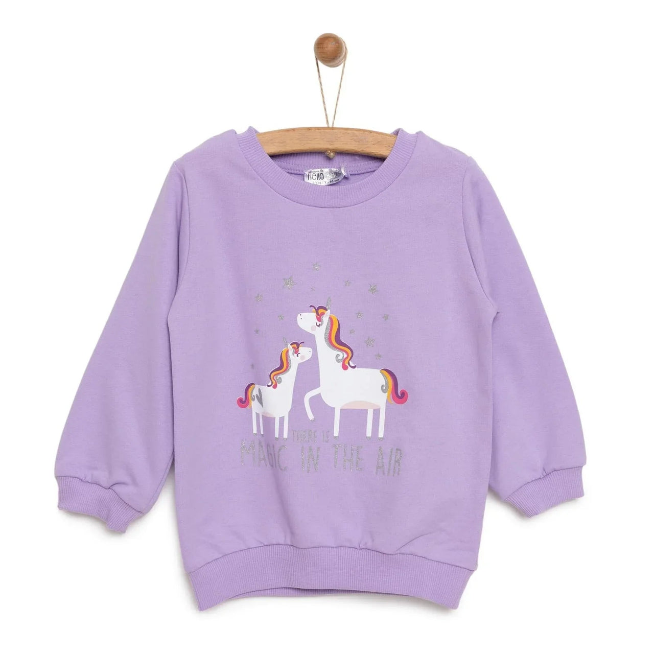 HelloBaby Baby Girl Unicorn Printed Sweatshirt - Purple - Miu Mau Collectibles