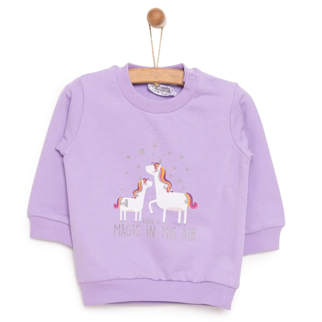 HelloBaby Baby Girl Unicorn Printed Sweatshirt - Purple - Miu Mau Collectibles