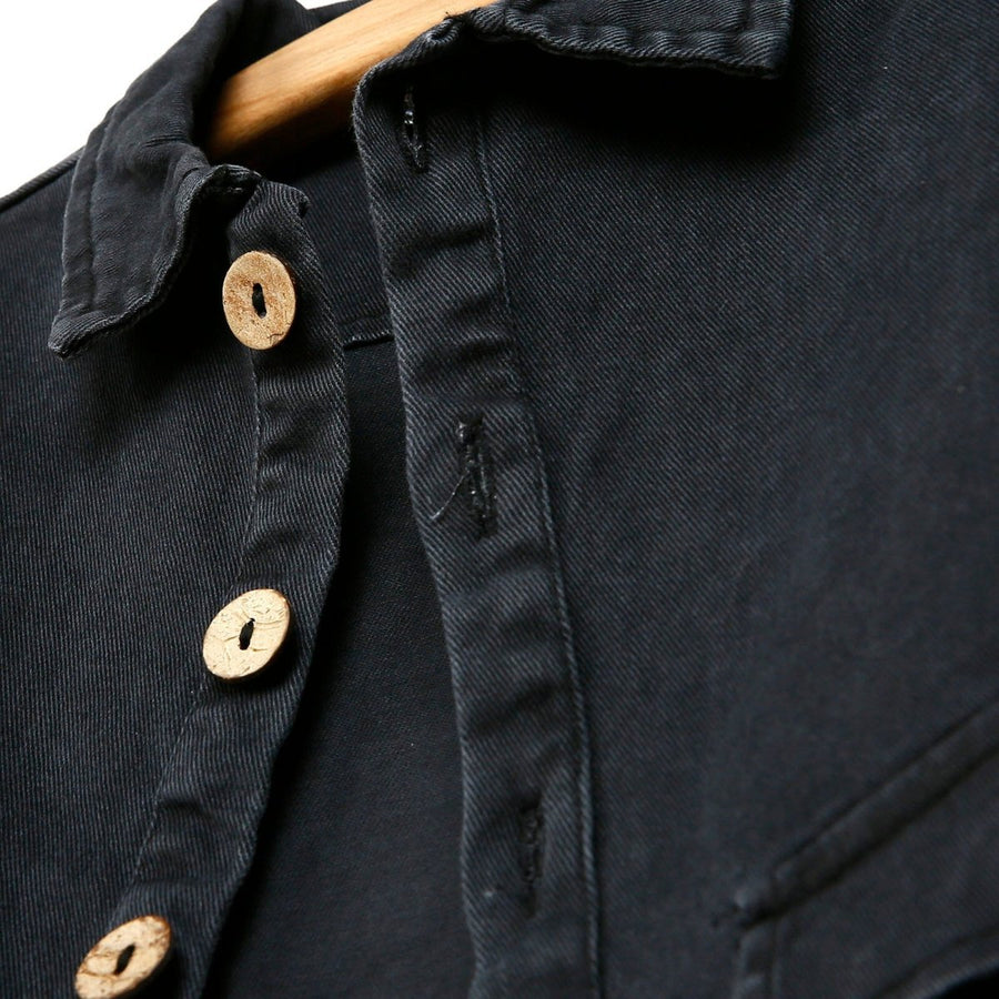 HelloBaby Basic Baby Boy Gabardine Jacket - Anthracite - Miu Mau Collectibles