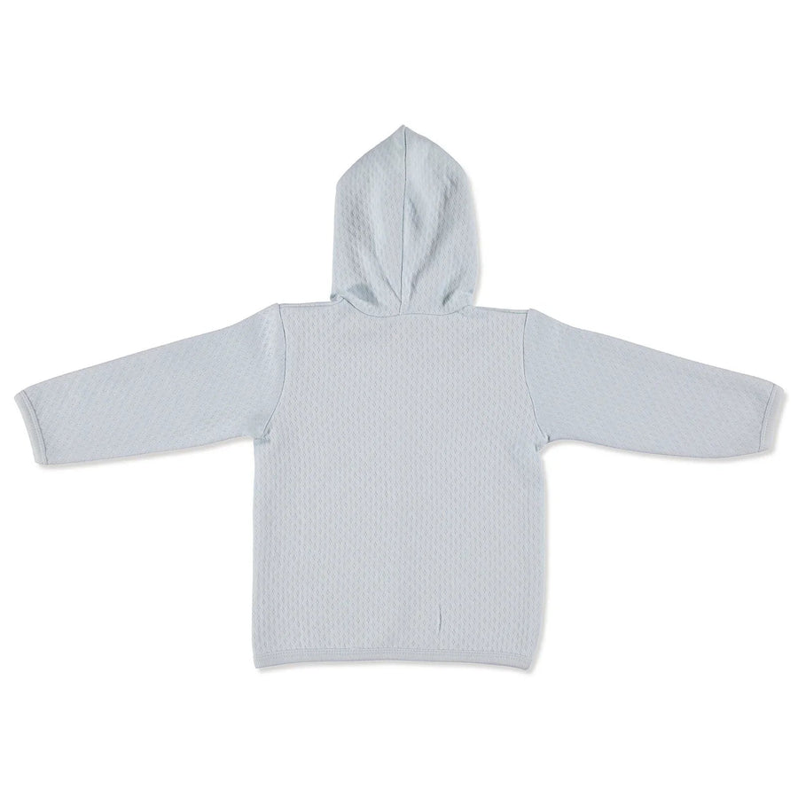 HelloBaby Basic Baby Boy Quilted Hooded - Light Blue - Miu Mau Collectibles