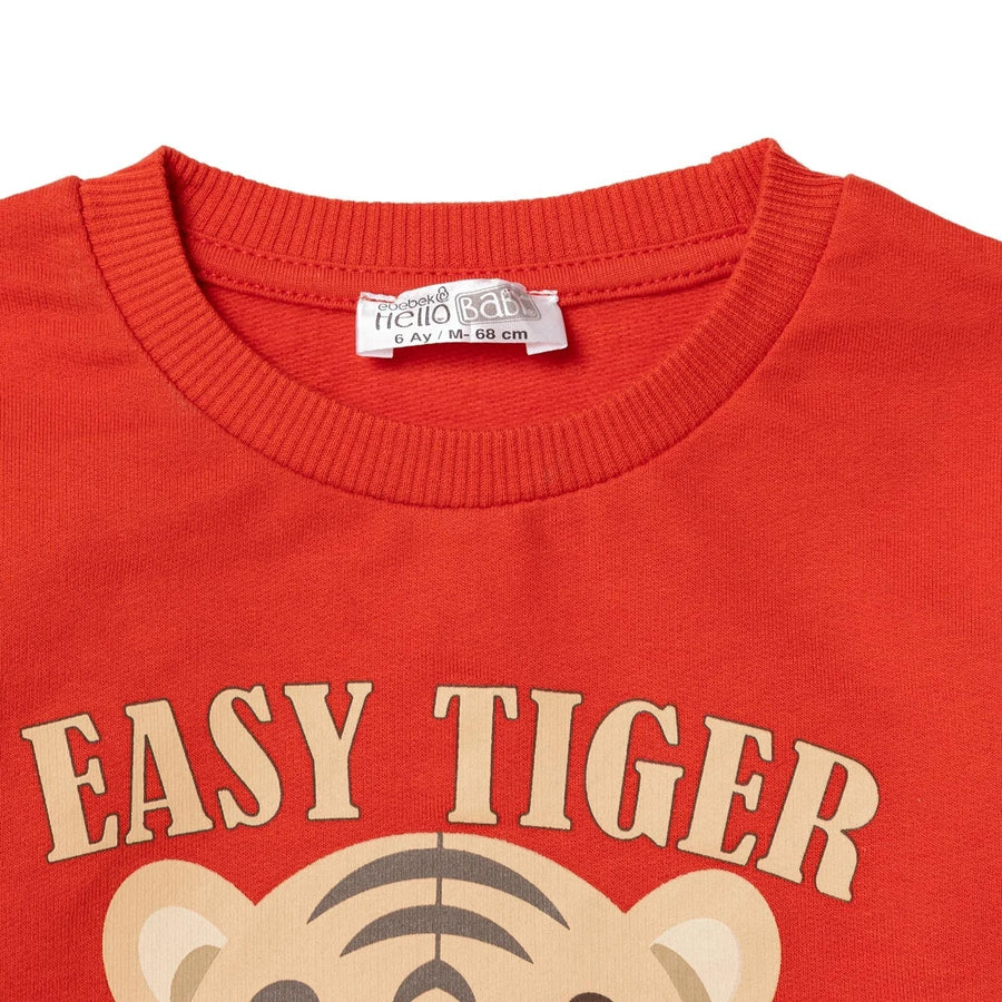 HelloBaby Basic Baby Boy Sweatshirt - Red - Miu Mau Collectibles