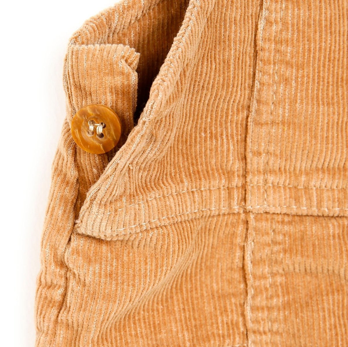 HelloBaby Basic Baby Boy Velvet Overalls - Brown - Miu Mau Collectibles