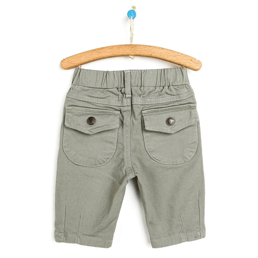 HelloBaby Basic Baby Boy Woven Pants - Dark Green - Miu Mau Collectibles