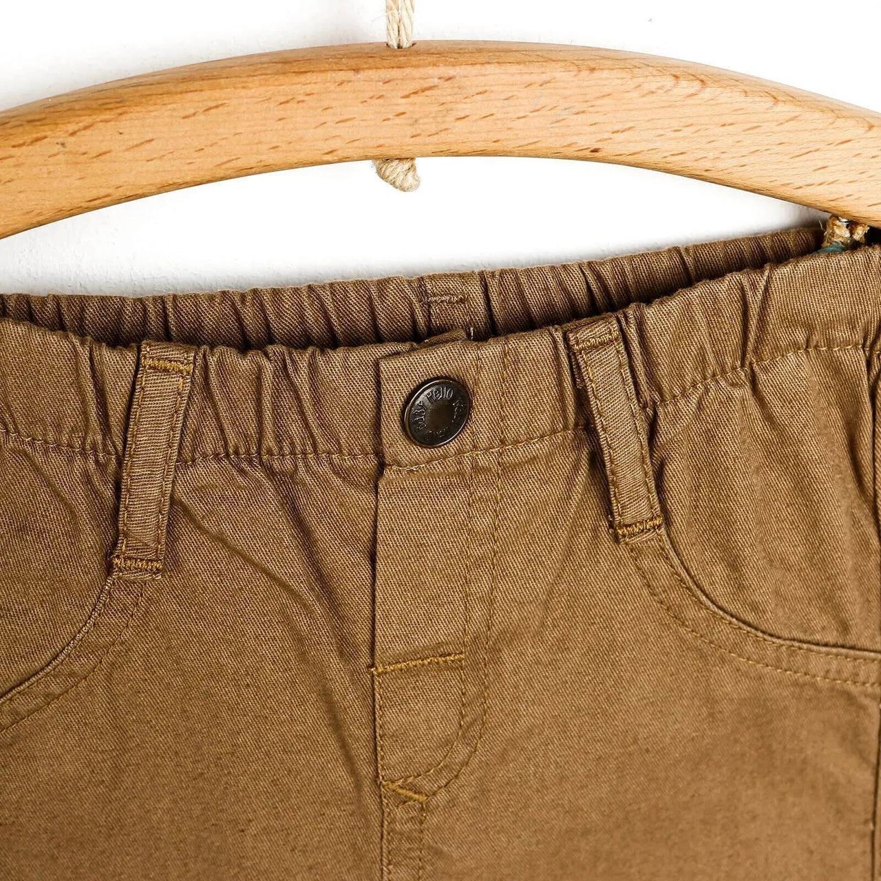 HelloBaby Basic Baby Boy Woven Pants - Light Brown - Miu Mau Collectibles