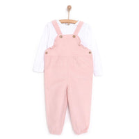 HelloBaby Basic Baby Girl Dungaree - Powder - Miu Mau Collectibles