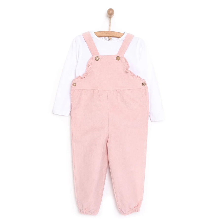 HelloBaby Basic Baby Girl Dungaree - Powder - Miu Mau Collectibles