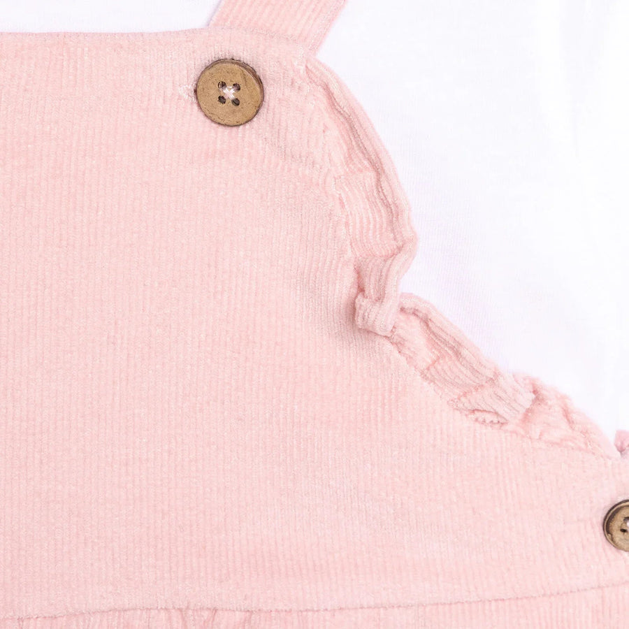 HelloBaby Basic Baby Girl Dungaree - Powder - Miu Mau Collectibles