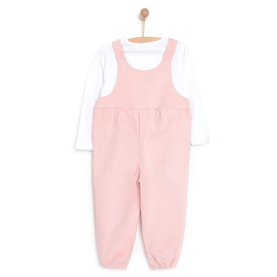 HelloBaby Basic Baby Girl Dungaree - Powder - Miu Mau Collectibles