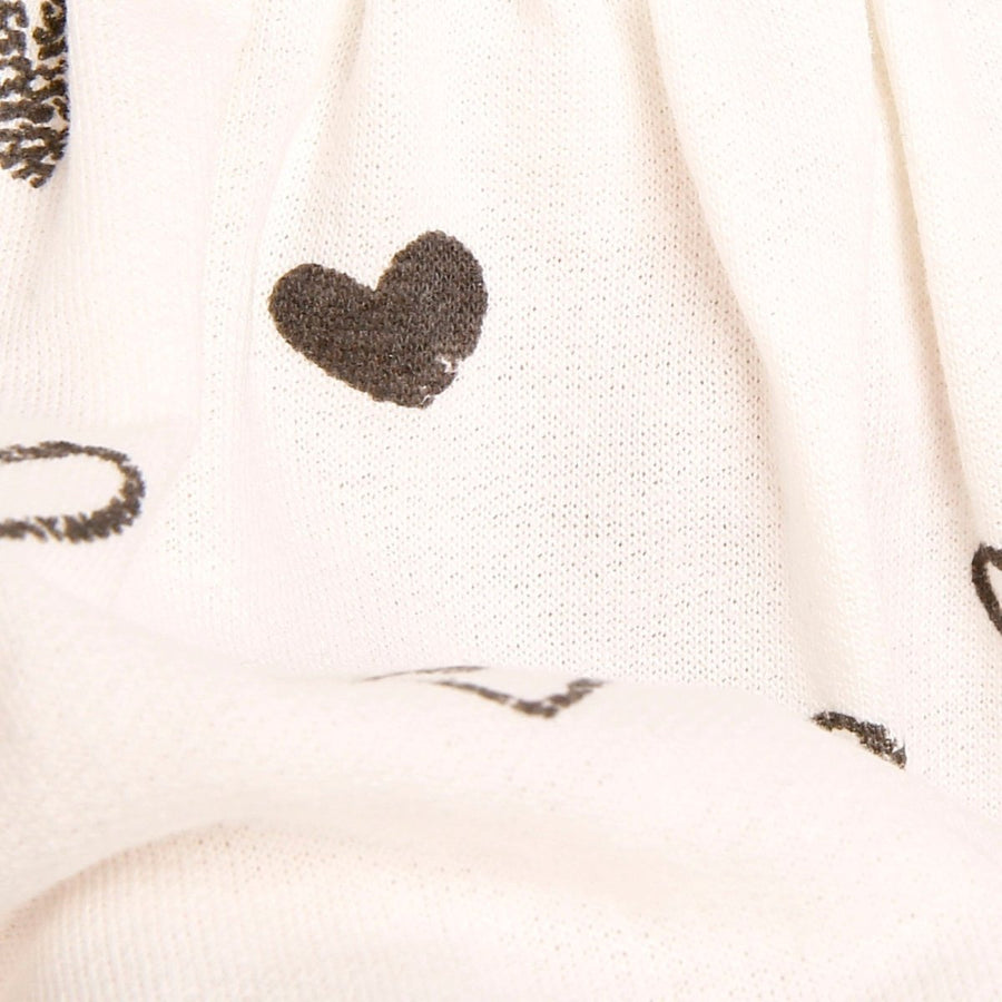 HelloBaby Basic Baby Girl Heart Printed - Beige - Miu Mau Collectibles