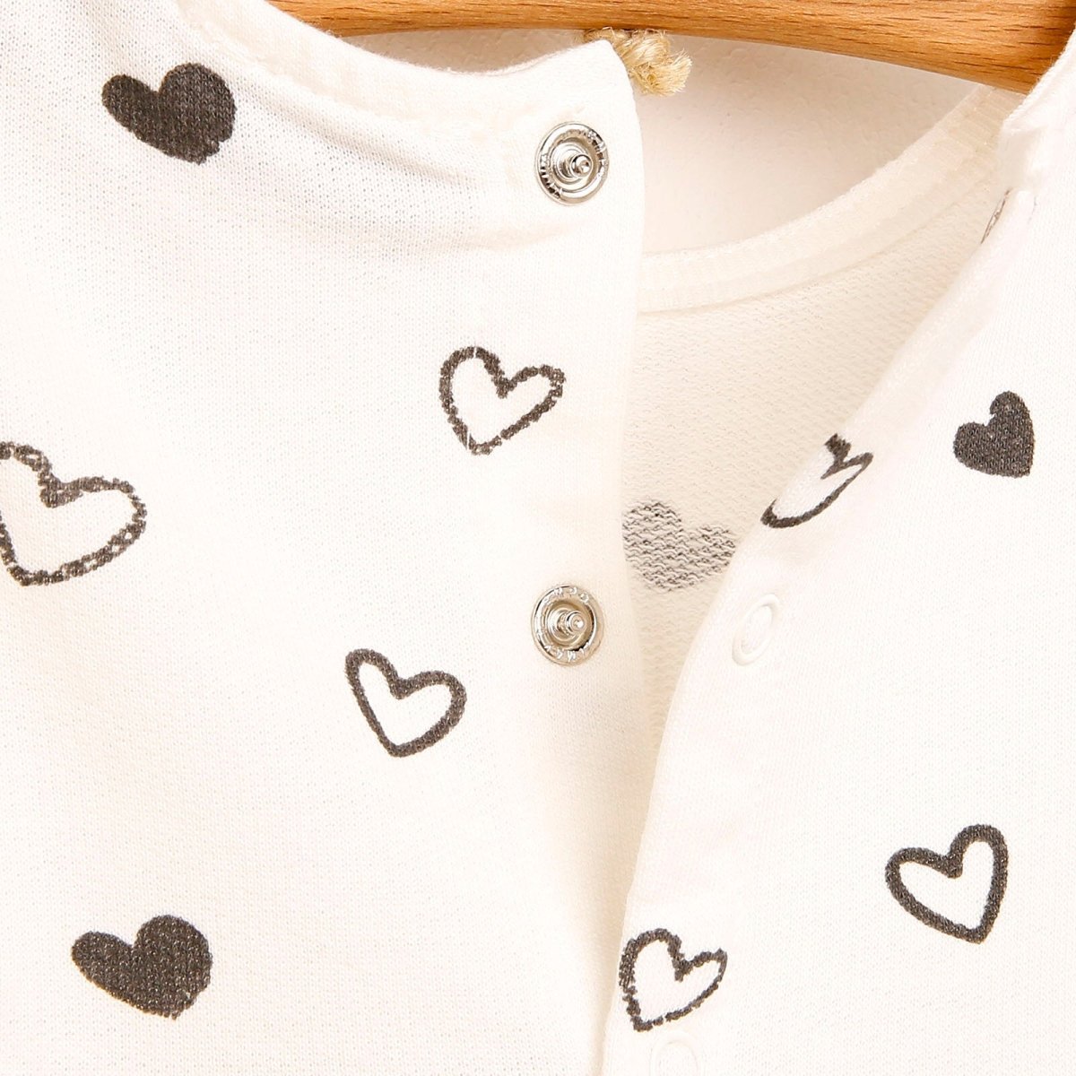 HelloBaby Basic Baby Girl Heart Printed - Beige - Miu Mau Collectibles