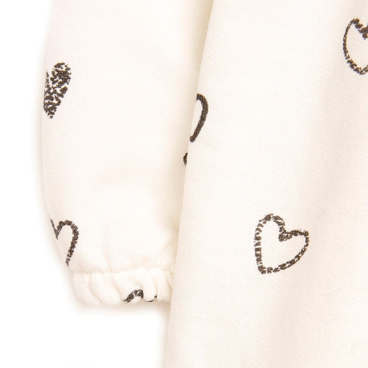 HelloBaby Basic Baby Girl Heart Printed - Beige - Miu Mau Collectibles