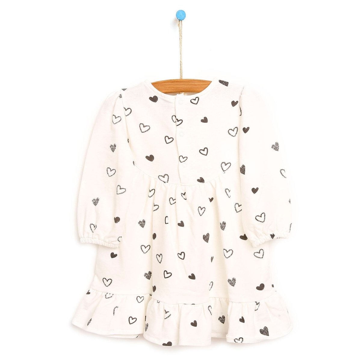 HelloBaby Basic Baby Girl Heart Printed - Beige - Miu Mau Collectibles