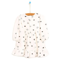 HelloBaby Basic Baby Girl Heart Printed - Beige - Miu Mau Collectibles