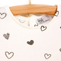 HelloBaby Basic Baby Girl Heart Printed - Beige - Miu Mau Collectibles
