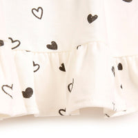 HelloBaby Basic Baby Girl Heart Printed - Beige - Miu Mau Collectibles