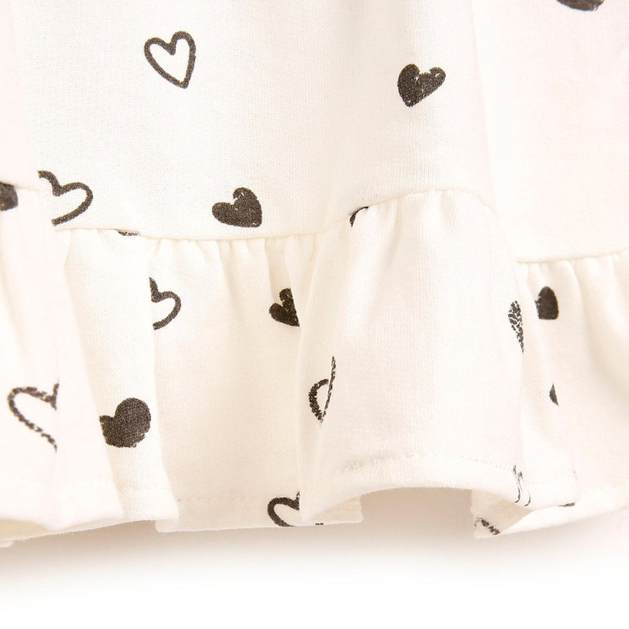HelloBaby Basic Baby Girl Heart Printed - Beige - Miu Mau Collectibles