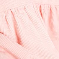 HelloBaby Basic Baby Girl Velvet Overall - Pink - Miu Mau Collectibles
