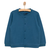 HelloBaby Basic Boy Cardigan - Dark Blue - Miu Mau Collectibles