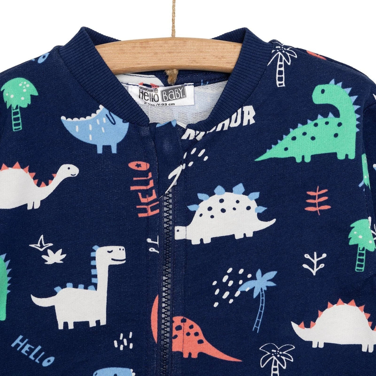 HelloBaby Basic Boy Dinosaur Patterned Jumpsuit - Printed - Miu Mau Collectibles