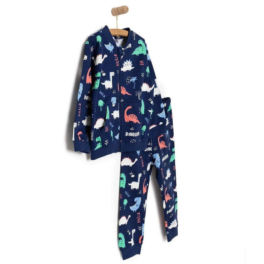 HelloBaby Basic Boy Dinosaur Patterned Jumpsuit - Printed - Miu Mau Collectibles