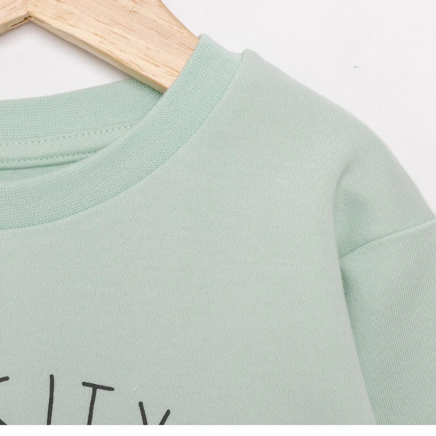 HelloBaby Basic Cat Printed Interlock Long Sleeve T-Shirt - Multicolour - Miu Mau Collectibles