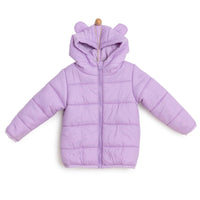 HelloBaby Basic Eared Hoodie Coat - Lilac - Miu Mau Collectibles