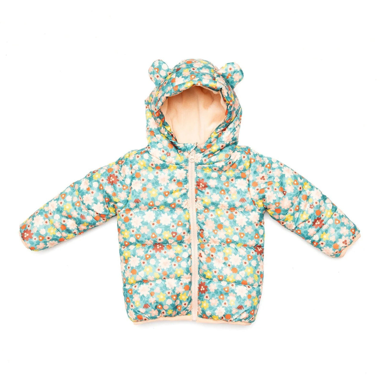 HelloBaby Basic Flower Printed Eared Coa - Printed - Miu Mau Collectibles