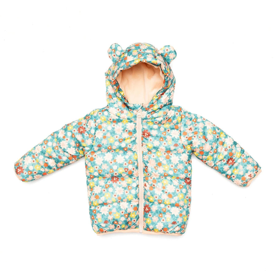 HelloBaby Basic Flower Printed Eared Coa - Printed - Miu Mau Collectibles