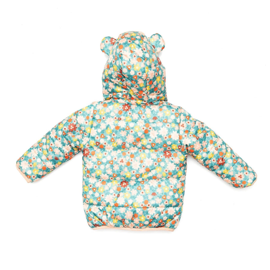 HelloBaby Basic Flower Printed Eared Coa - Printed - Miu Mau Collectibles