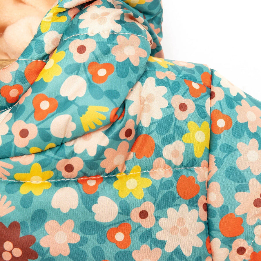 HelloBaby Basic Flower Printed Eared Coa - Printed - Miu Mau Collectibles