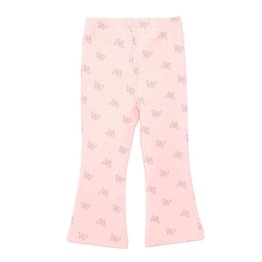 HelloBaby Basic Girl Butterfly Patterns Leggings - Light Pink - Miu Mau Collectibles