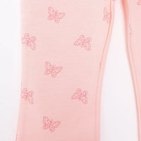 HelloBaby Basic Girl Butterfly Patterns Leggings - Light Pink - Miu Mau Collectibles