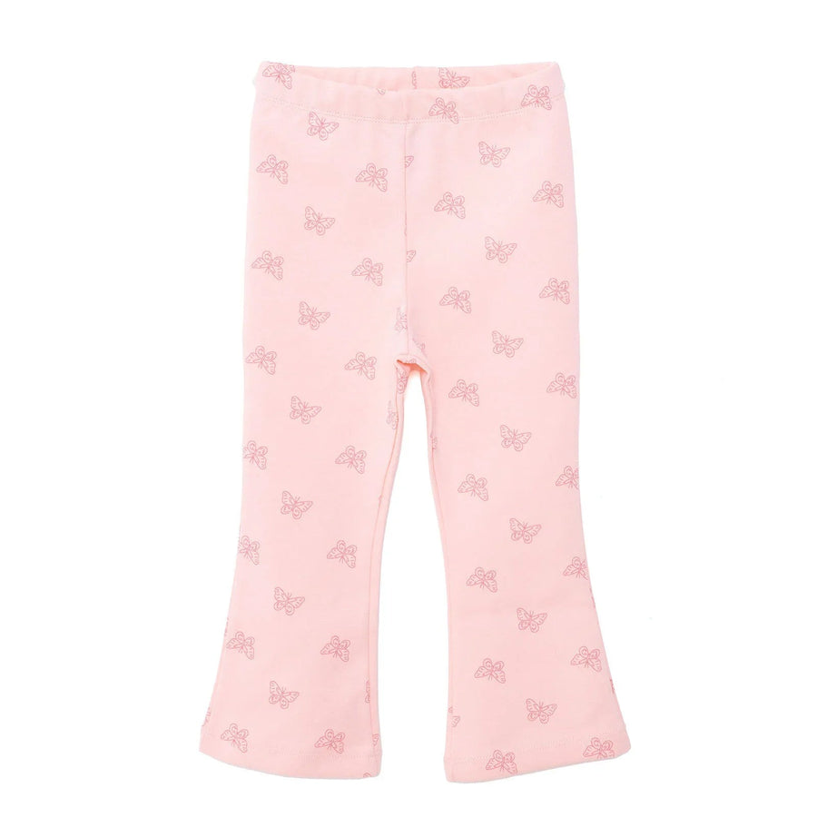 HelloBaby Basic Girl Butterfly Patterns Leggings - Light Pink - Miu Mau Collectibles