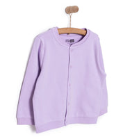HelloBaby Basic Girl Cardigan - Purple - Miu Mau Collectibles
