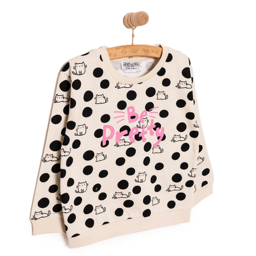HelloBaby Basic Low Raised Sweatshirt - Printed - Miu Mau Collectibles