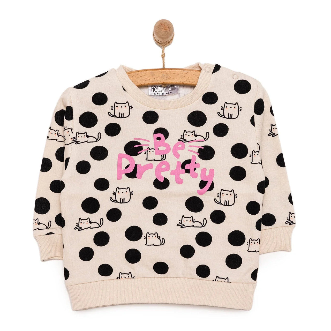 HelloBaby Basic Low Raised Sweatshirt - Printed - Miu Mau Collectibles