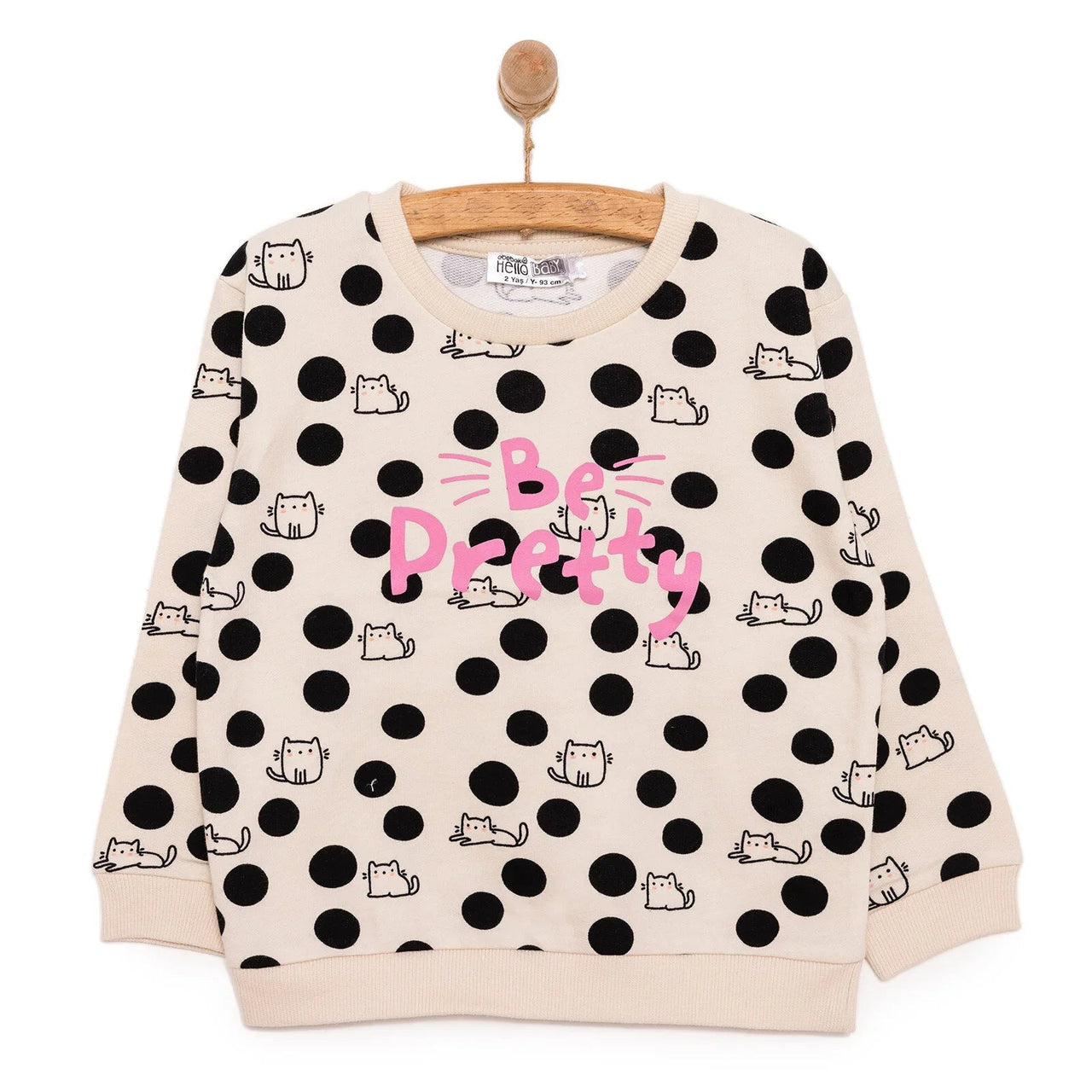 HelloBaby Basic Low Raised Sweatshirt - Printed - Miu Mau Collectibles