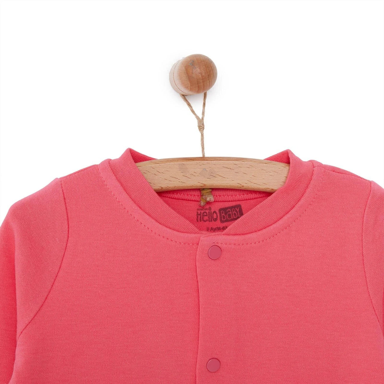 HelloBaby Basic Rib Cardigan - Dark Pink - Miu Mau Collectibles