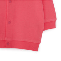 HelloBaby Basic Rib Cardigan - Dark Pink - Miu Mau Collectibles