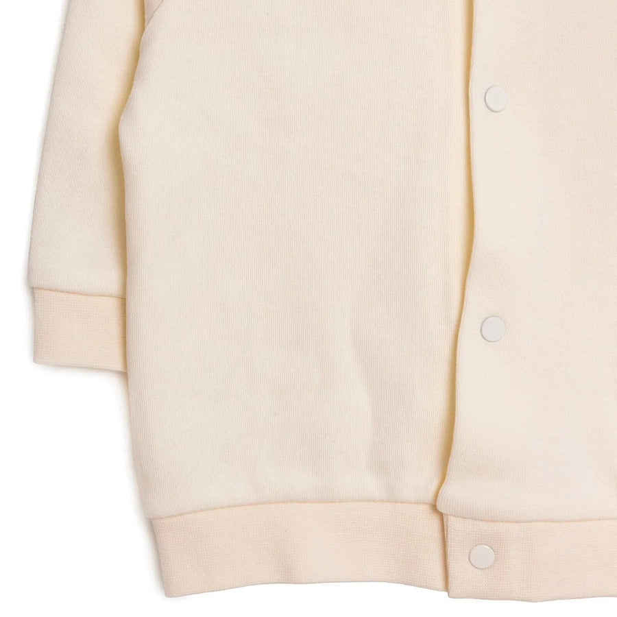 HelloBaby Basic Rib Cardigan - Ecru - Miu Mau Collectibles
