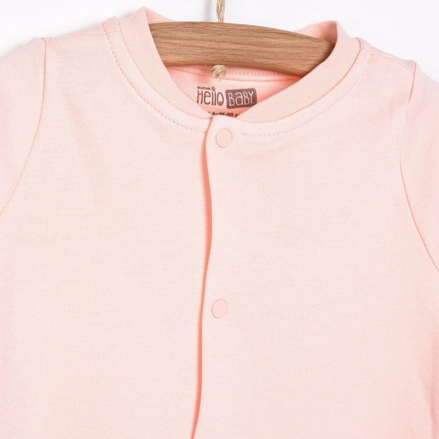 HelloBaby Basic Rib Cardigan - Light Pink - Miu Mau Collectibles