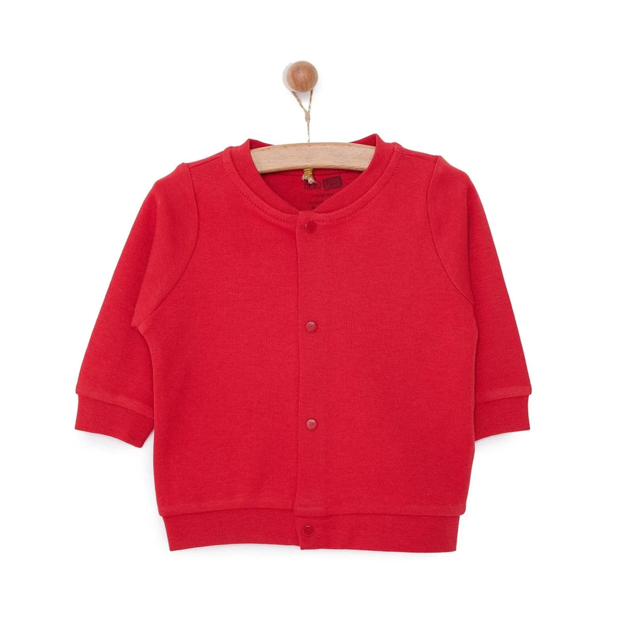 HelloBaby Basic Rib Cardigan - Red - Miu Mau Collectibles
