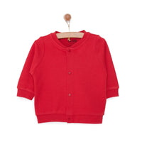 HelloBaby Basic Rib Cardigan - Red - Miu Mau Collectibles
