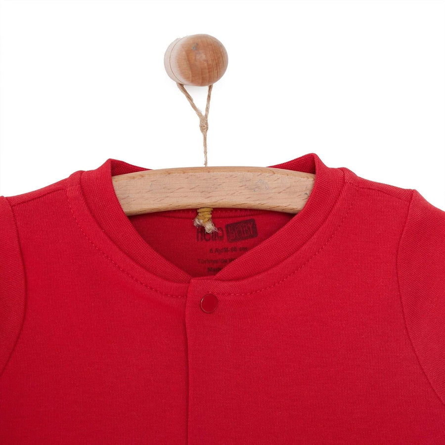 HelloBaby Basic Rib Cardigan - Red - Miu Mau Collectibles