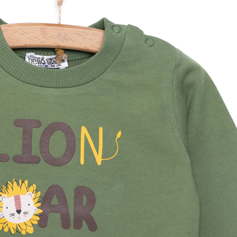 HelloBaby Basic Sweatshirt - Dark Green - Miu Mau Collectibles