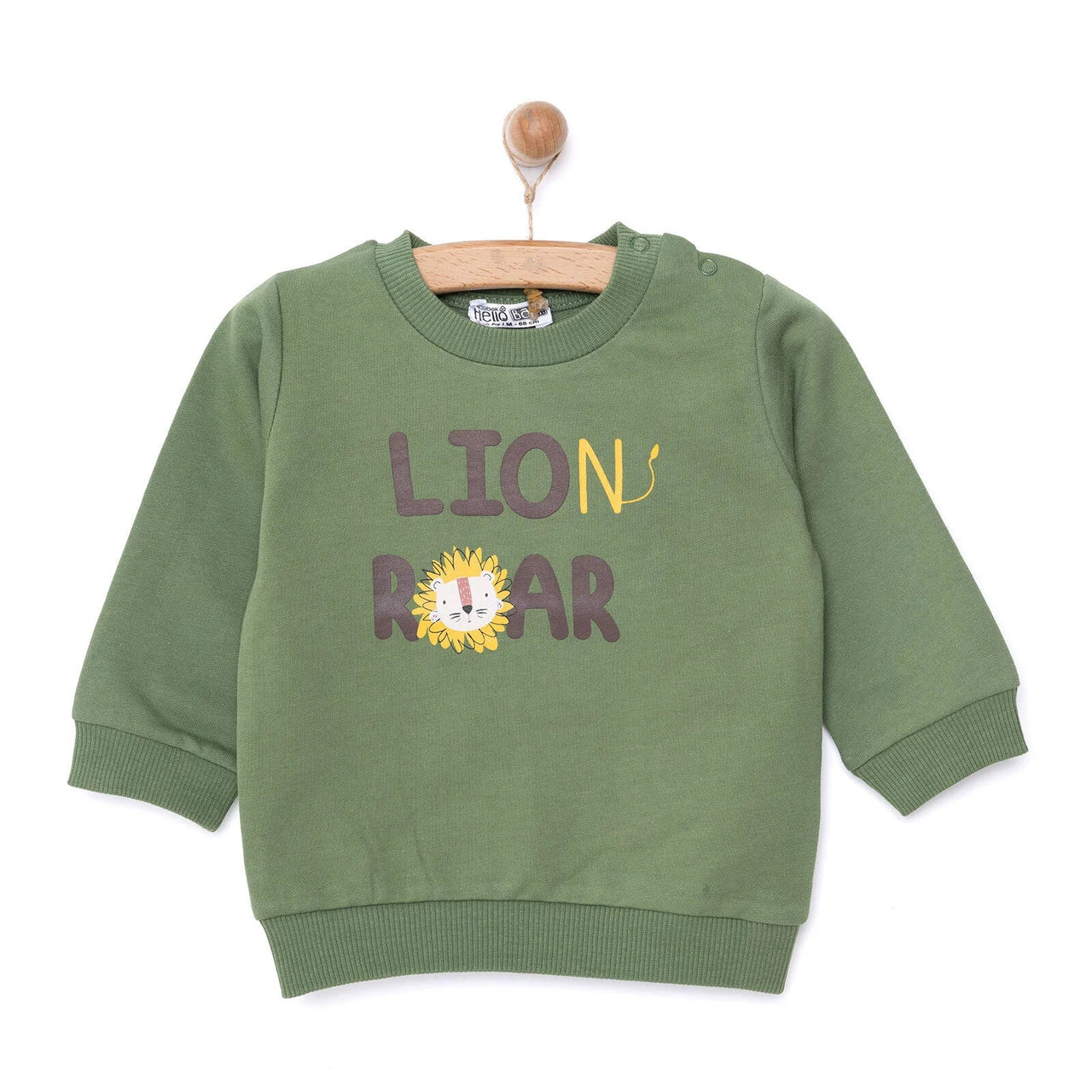 HelloBaby Basic Sweatshirt - Dark Green - Miu Mau Collectibles