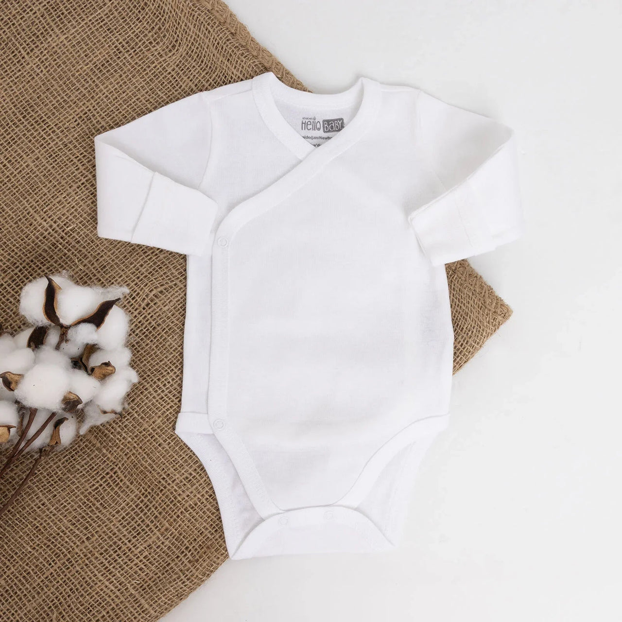 HelloBaby Bodysuit - Ecru - Miu Mau Collectibles
