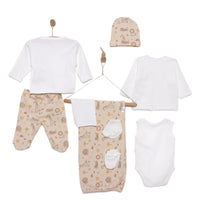 HelloBaby Boy 10 piece Newborn Set - Ecru - Miu Mau Collectibles